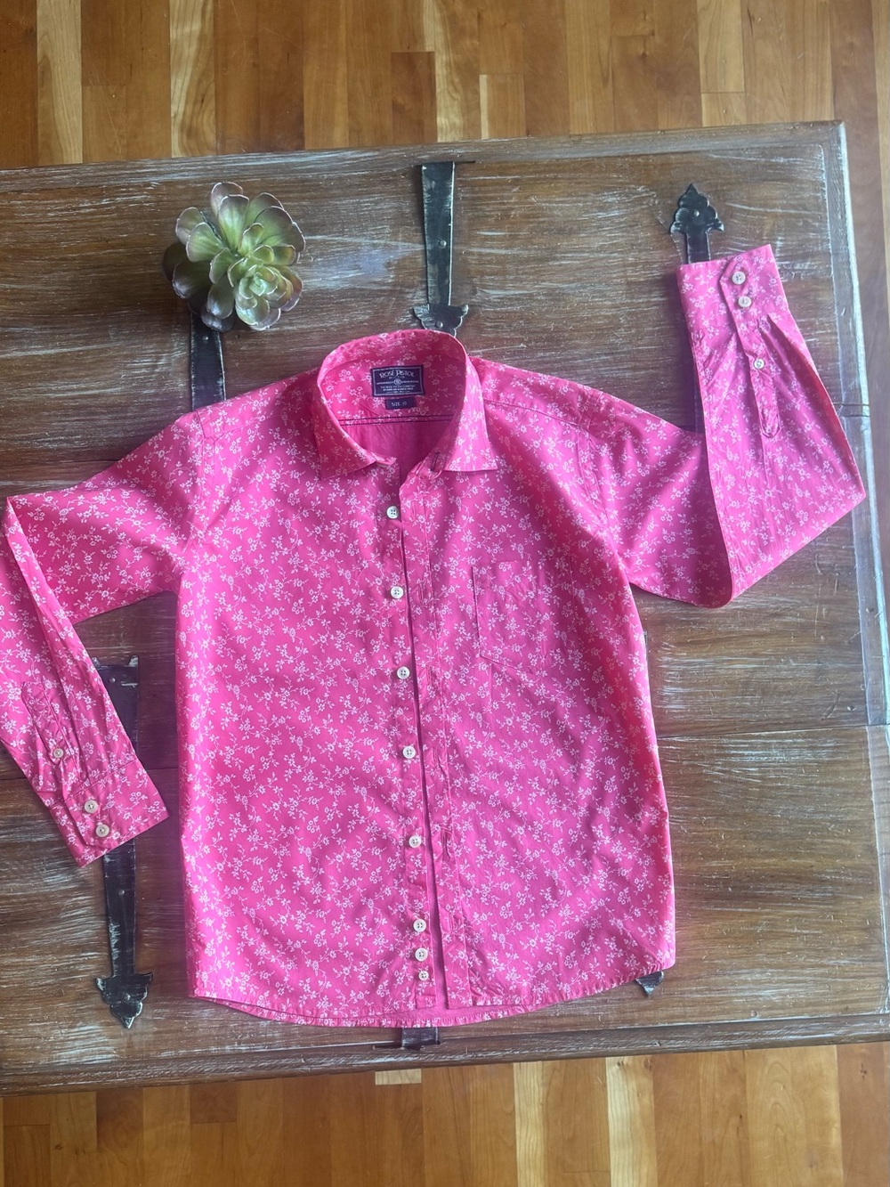 Children's Pink Floral Button-Down Shirt - by Rose Pistol